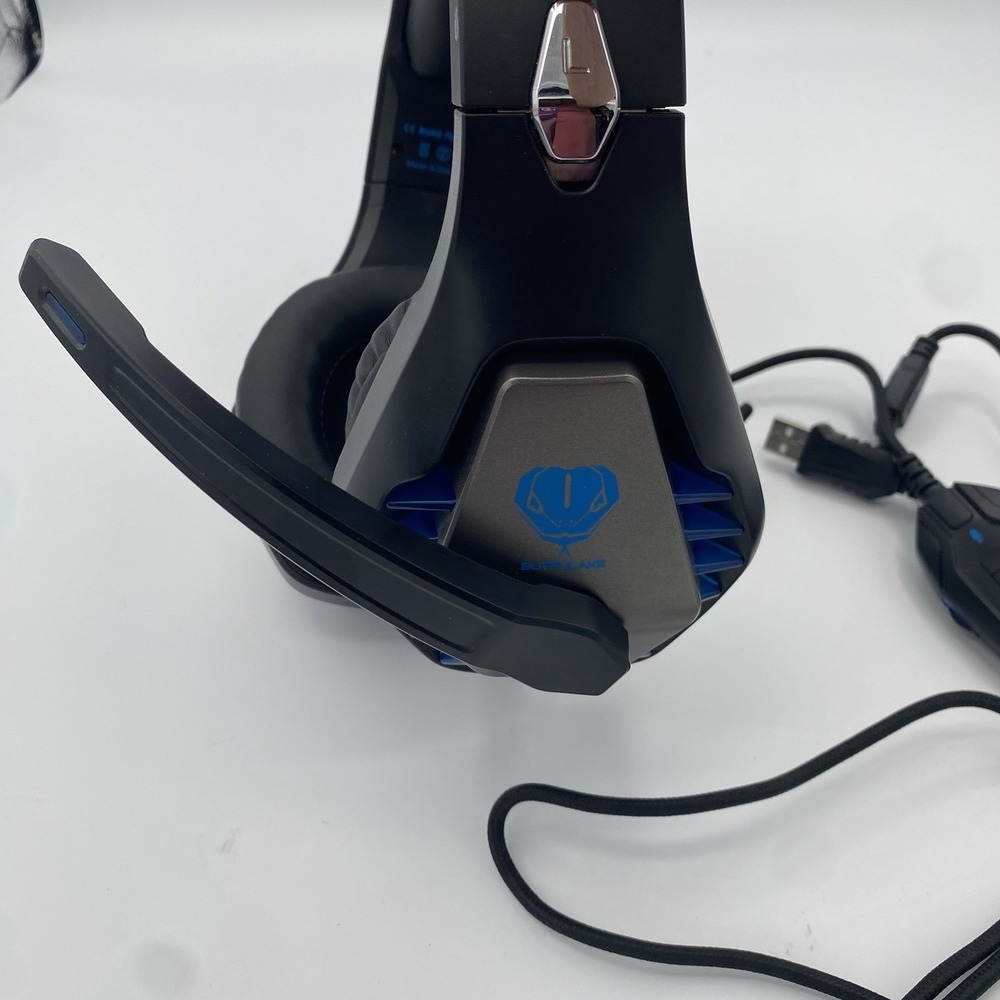 BUTFULAKE GH-1 Gaming Headset For Ps4 Xbox Switch Phone iPad PC blue black - Picture 5 of 9